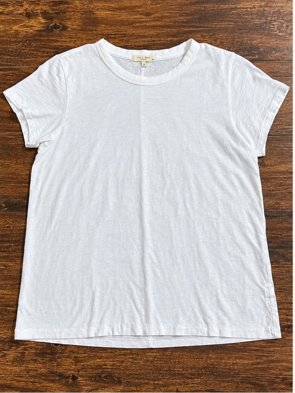 ✨rag & bone White Organic Pima Cotton Tee M 🤍 Minimalist Essential
